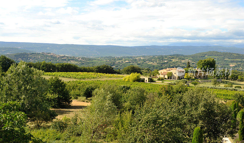 Le Luberon:靠近Lacoste和Bonnieux